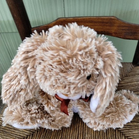 2016 Neil Enterprises Brown Large Floppy Ear Furry Easter Rabbit Bunny Plush - Picture 6 of 10